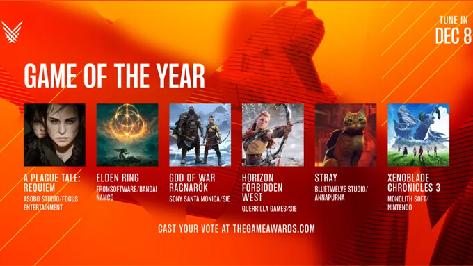 Elden Ring é escolhido como Jogo do Ano no The Game Awards 2022