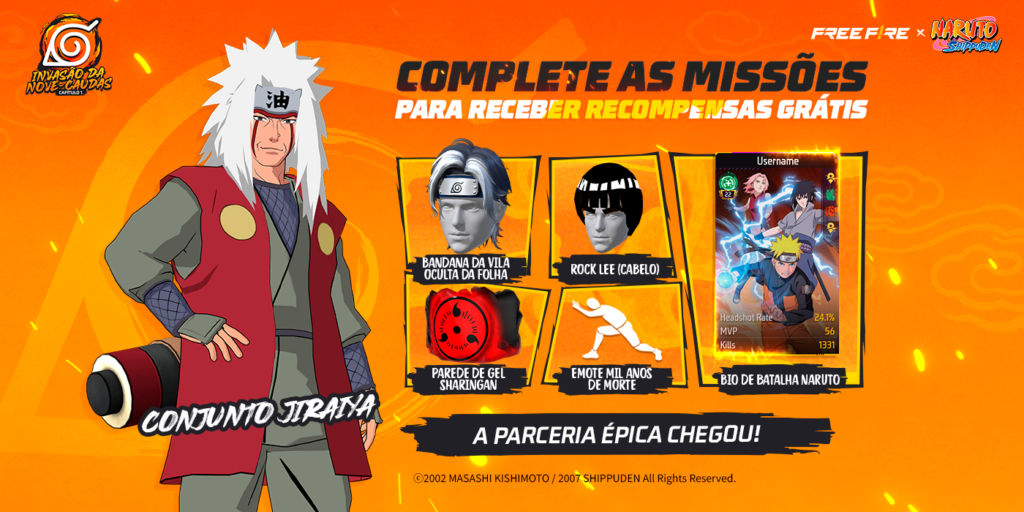 Como conseguir as skins do Naruto no Free Fire 4