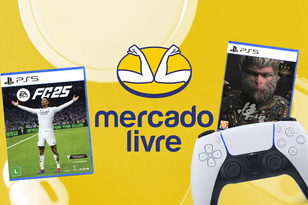 Jogos mais baratos AGORA! Use esses 3 cupons do Mercado Livre e economize até R$80 em games!
