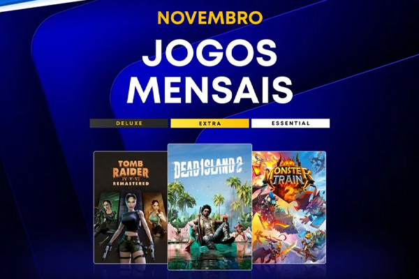 PS Plus ganha 3 novos jogos em novembro